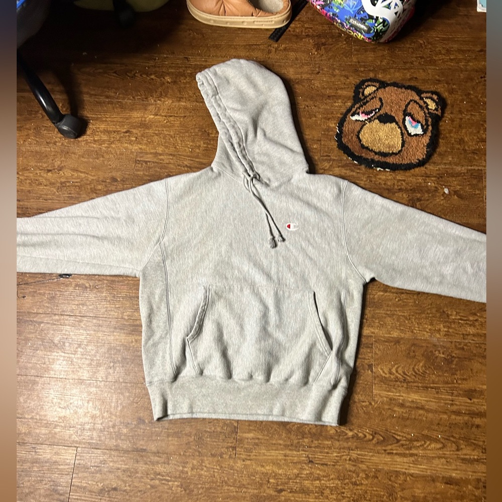 Grey champion hoodie
